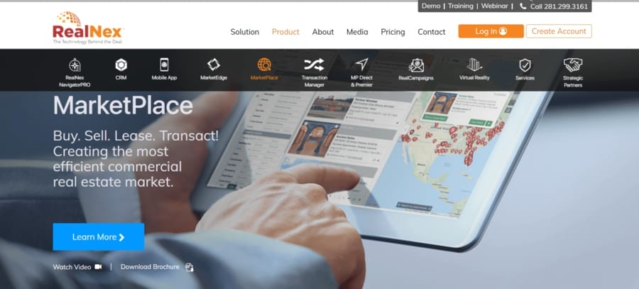 Discover The 30 Best Real Estate Agent Websites In 2025 17 RealNex Marketplace website screenshot