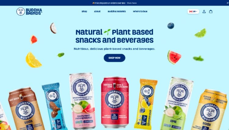 Custom Web Design 52 Custom Web Design for Buddha Brands