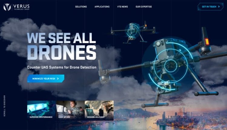 UI/UX Design 43 Verus landing page design showcase