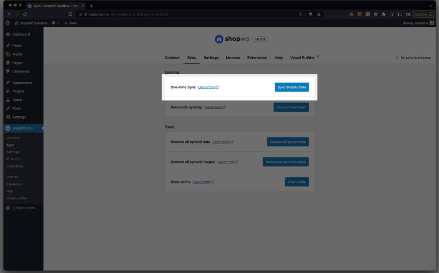Shopify WordPress Integration: Benefits, Steps & FAQs 11 Shop WP Screenshot