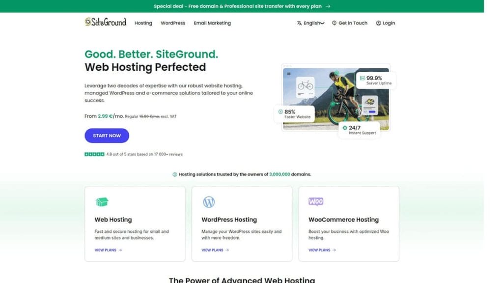 10 Best Magento Hosting Providers Compared 3 SiteGround 1