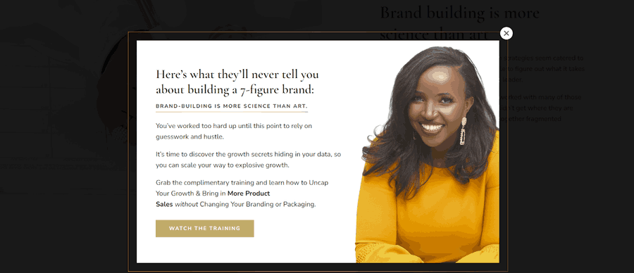 30 Stunning Website Pop-Up Examples From Experts 20 Startward Consulting website screenshot