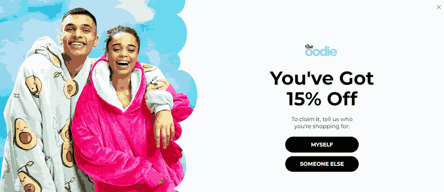 30 Stunning Website Pop-Up Examples From Experts 32 The Oodie website screenshot
