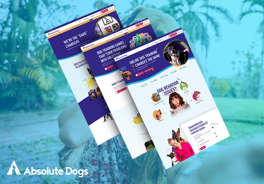 absolute dogs web page examples made by Digital Silk