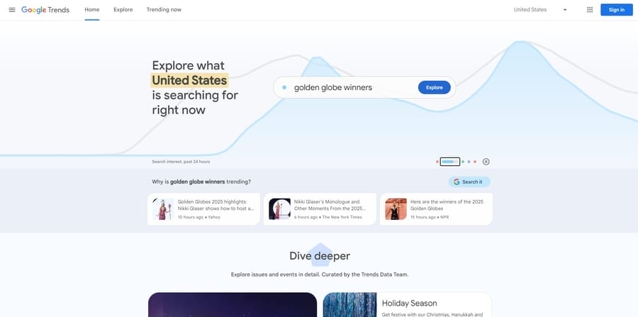 AI & SEO Strategies: What Even Big Brands Must Consider In 2026 4 Google Trends website screenshot