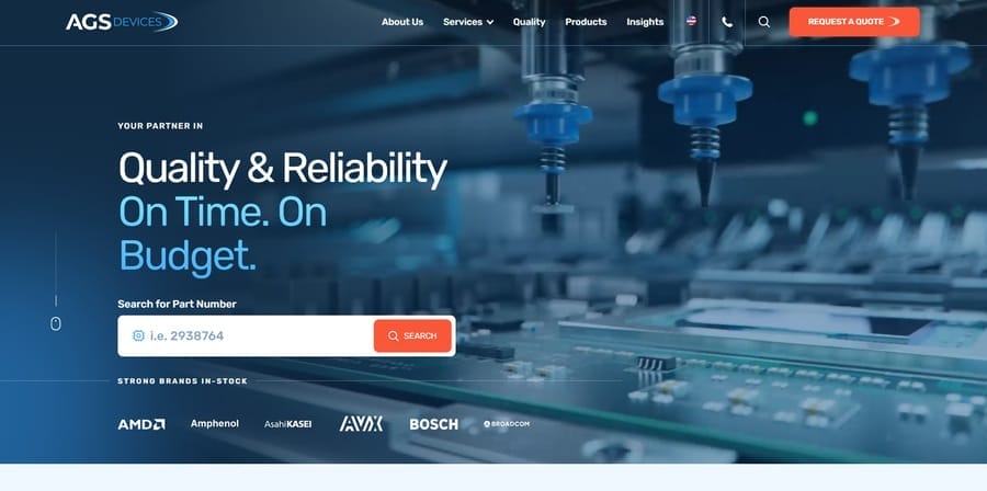 10 Steps To Building A Winning B2B Branding Strategy 4 AGS Devices website screenshot