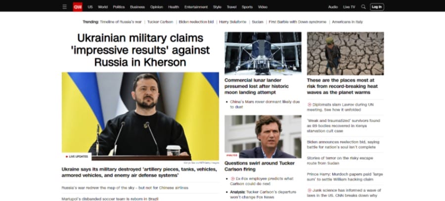10 Surprising Examples Of Bad Website Design In 2026 5 a screenshot of CNN.com's homepage
