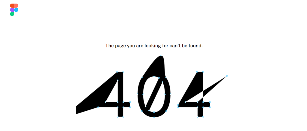 30 Best 404 Pages For 2026 Inspiration 1 A screenshot of Figma's 404 page