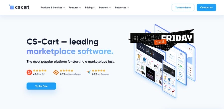 15 Best B2B eCommerce Platforms 4 CS-Cart website screenshot