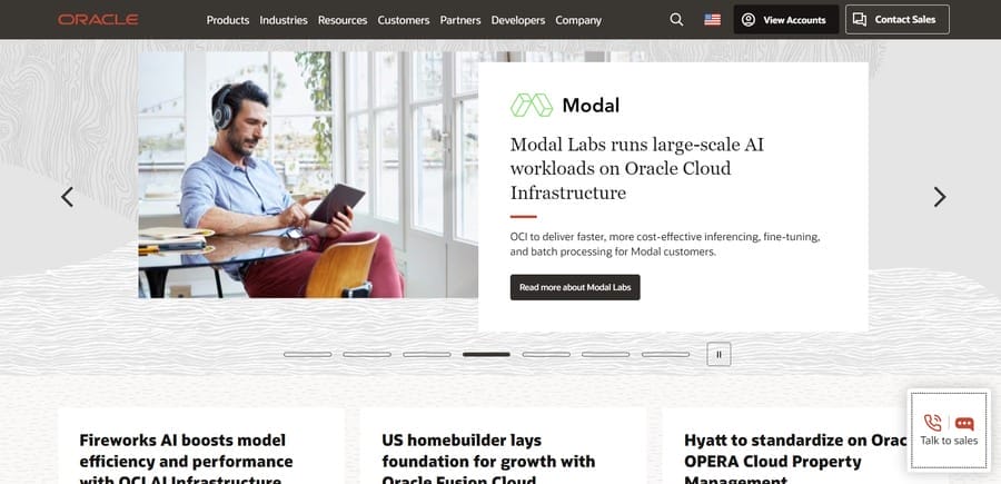 15 Best B2B eCommerce Platforms 12 Oracle Commerce website screenshot