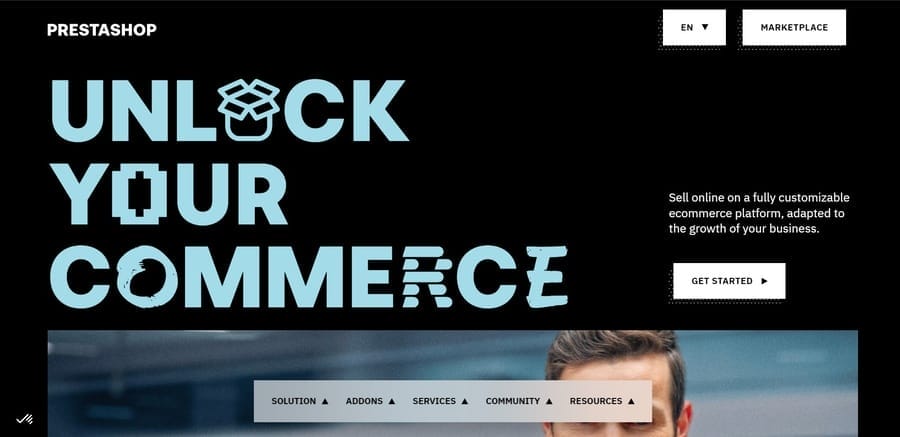 15 Best B2B eCommerce Platforms 13 PrestaShop website screenshot