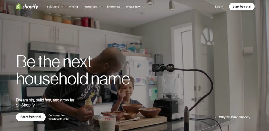 15 Best B2B eCommerce Platforms 6 Shopify website screenshot