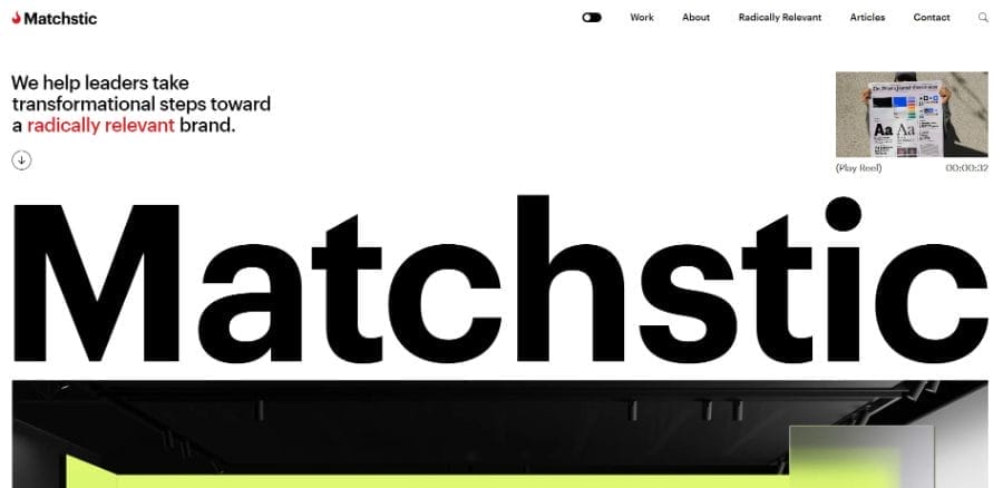 25 Best Branding Agencies In The USA In 2026 15 Matchstic website screenshot