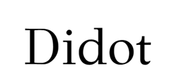 How To Choose The Best Font For Your Business Logo In 2026 16 The word Didot written in the Didot font