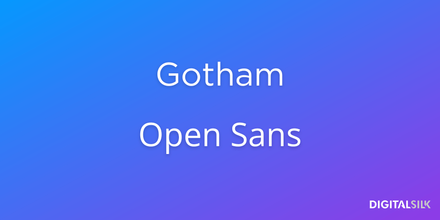 20 Best Font Pairs For Impressive Branding (With Examples) 29 Gotham and Open Sans fonts