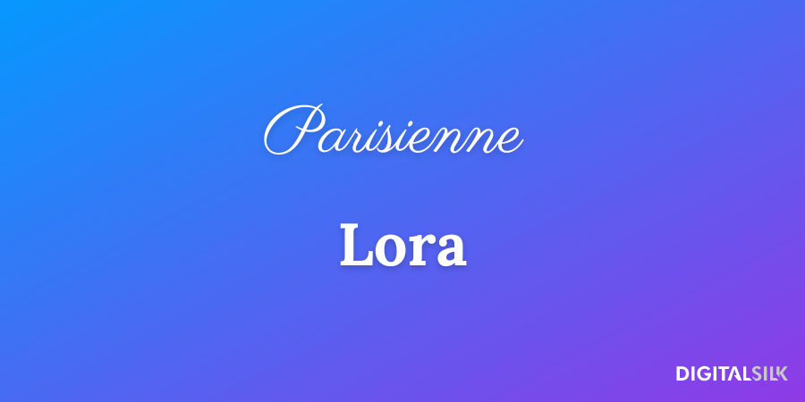20 Best Font Pairs For Impressive Branding (With Examples) 21 Parisienne and Lora fonts
