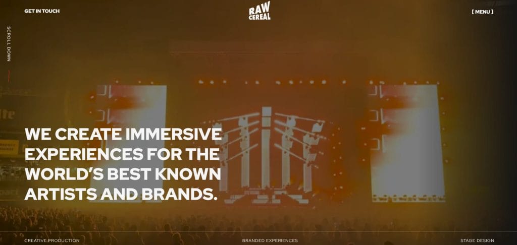 20 Best Font Pairs For Impressive Branding (With Examples) 34 Raw Cereal website screenshot