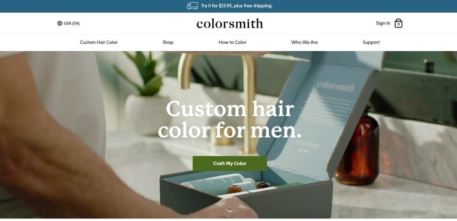 25 Best Homepage Designs For Inspiration In 2025 3 Colorsmith website screenshot