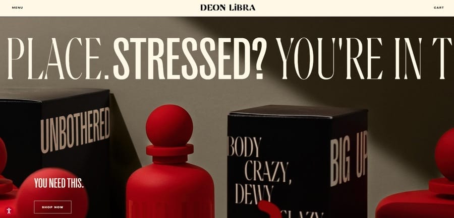 25 Best Homepage Designs For Inspiration In 2025 8 Deon Libra website screenshot