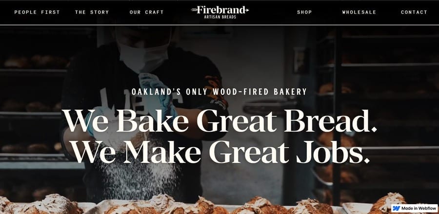 25 Best Homepage Designs For Inspiration In 2025 24 Firebrand Bread website screenshot