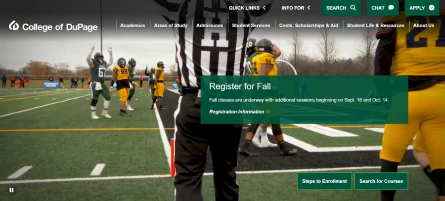 30 Best University Websites With Impressive Designs 15 best university websites College of DuPage
