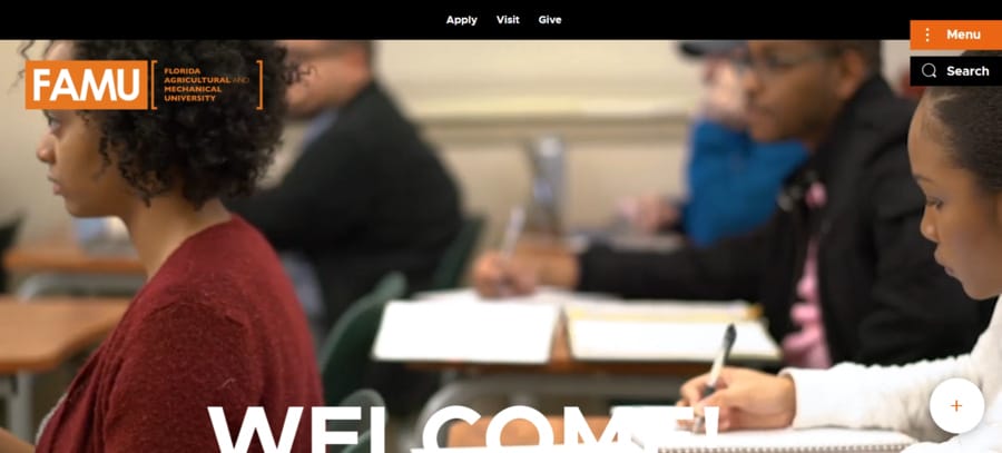 30 Best University Websites With Impressive Designs 20 Florida A&M University website screenshot