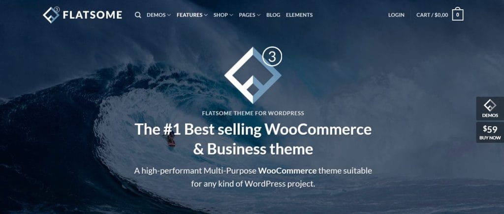35 Best WordPress Themes In 2026 (Free & Paid) 26 Flatsome's website homepage