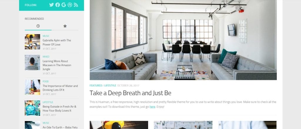 35 Best WordPress Themes In 2026 (Free & Paid) 29 Hueman WordPress theme in action