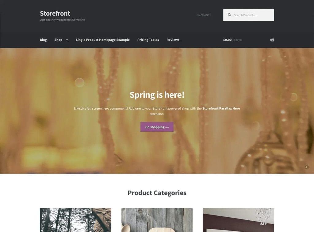 35 Best WordPress Themes In 2026 (Free & Paid) 27 Storefront theme in action