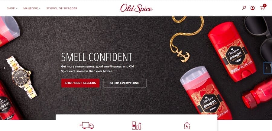 15 Excellent Brand Awareness Examples & Campaigns 4 Old Spice website screenshot
