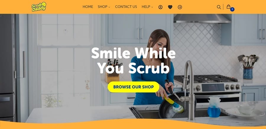 15 Excellent Brand Awareness Examples & Campaigns 12 Scrub Daddy website screenshot