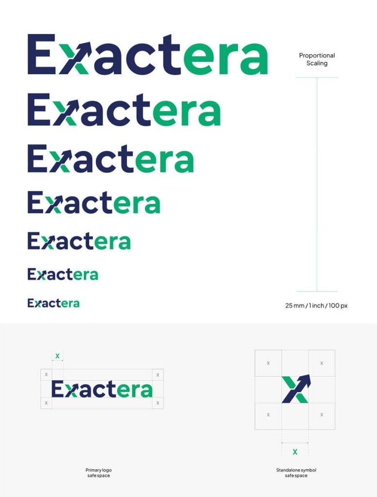 Inspiring Brand Guidelines Examples & How To Build Your Style Guide 3 Exactera logo guidelines