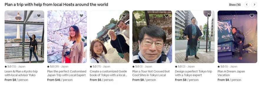 Brand Storytelling: A Complete Guide 3 brand storytelling, how Airbnb uses the "experiences" section to showcase local hosts and their activities to guests