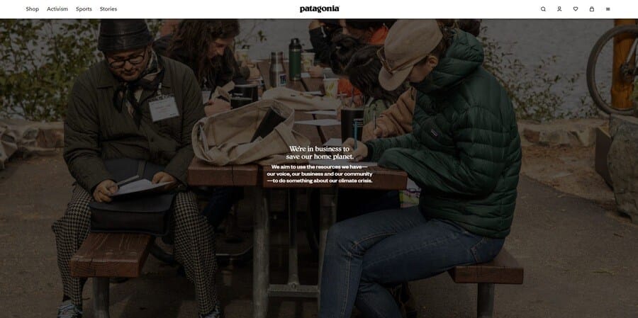 Top Branding Trends To Watch In 2026 4 Patagonia website screenshot