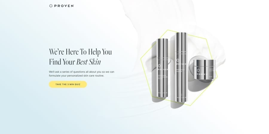 How California Wellness Brands Can Win Online Customers 1 Proven Skincare website screenshot