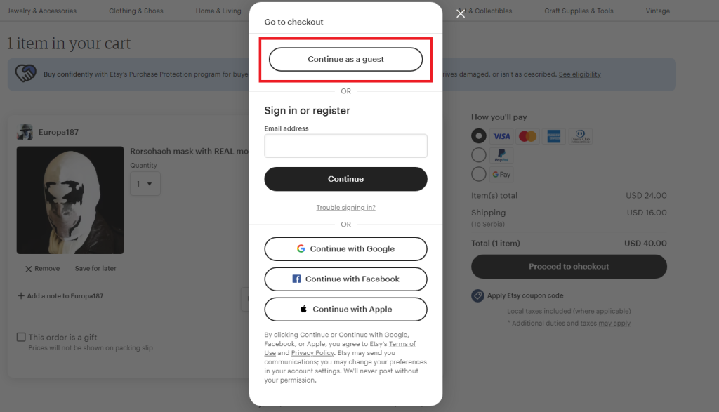 10 Best Checkout Page Design Examples + Conversion Tips For 2026 3 Etsy's checkout page