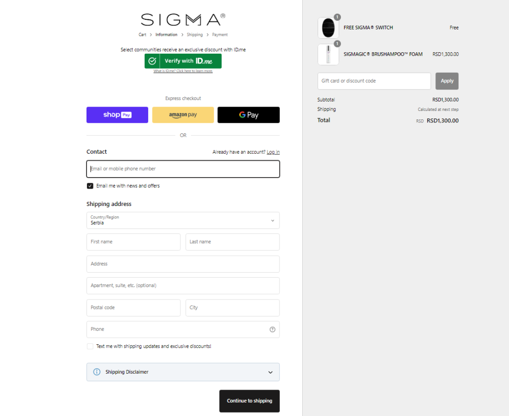 10 Best Checkout Page Design Examples + Conversion Tips For 2026 5 Sigma Beauty checkout page