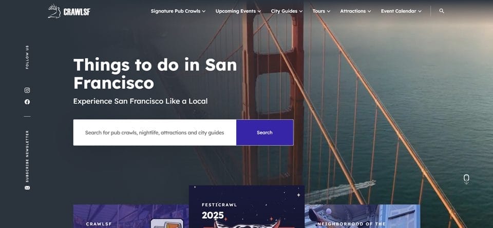 Branding Services Usage Stats In California: Key Insights 2 crawl sf home page screenshot