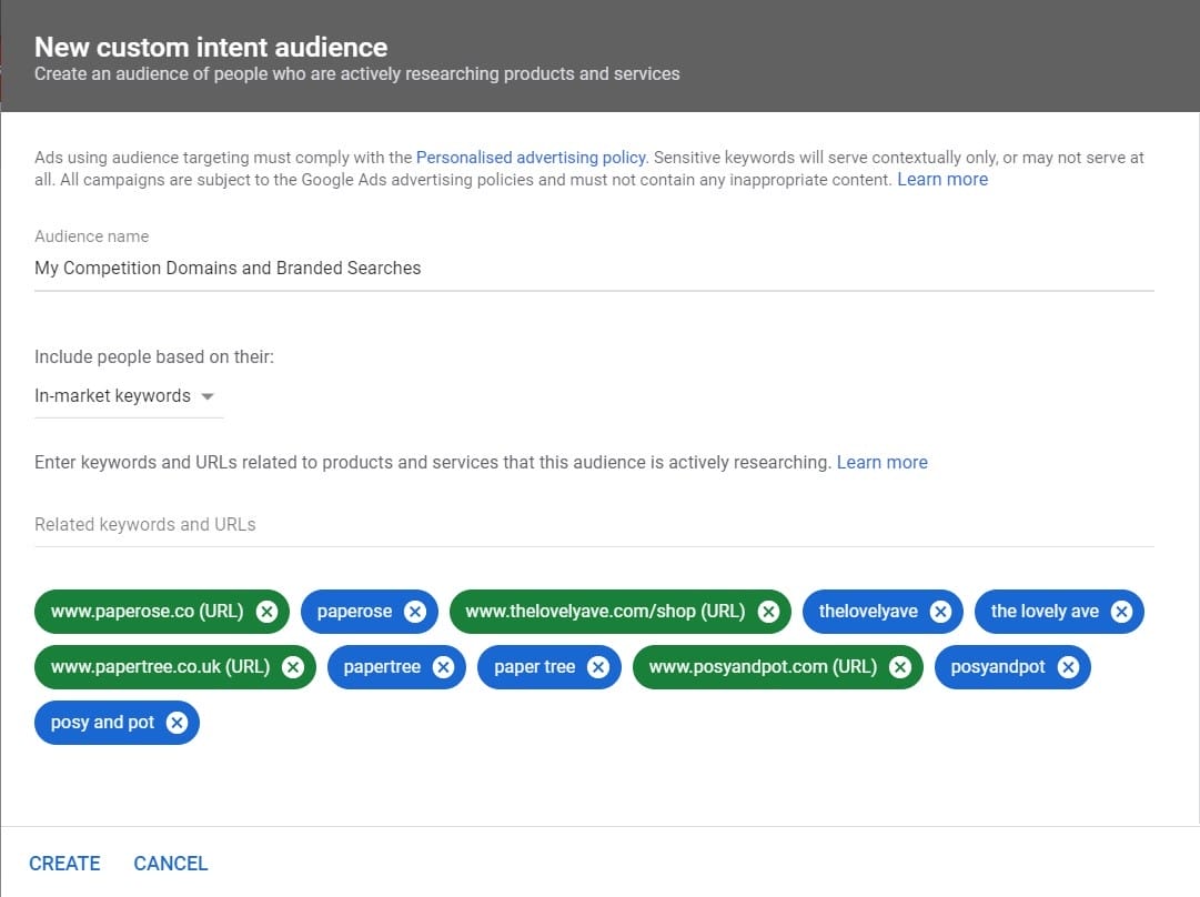 Custom Intent Audiences: How To Target More Prospects With Your Campaigns 1 Custom intent audiences competition research