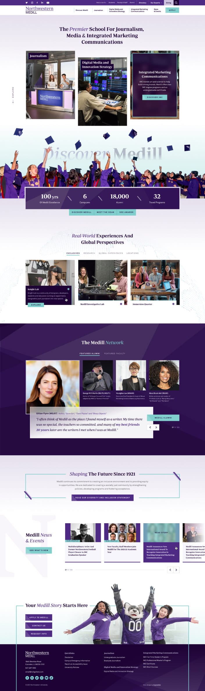 Home Page - NEW 46 Creating A Responsive Website For Northwestern Medill