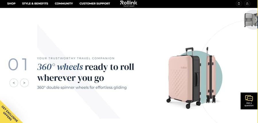 How Much Does A Custom Website Design Cost In 2025? 2 Rollink website screenshot