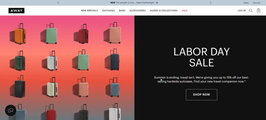 Digitally Native Vertical Brands (DNVBs): A Comprehensive Guide 10 Away Travel website screenshot