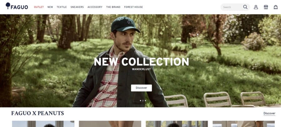 Digitally Native Vertical Brands (DNVBs): A Comprehensive Guide 7 Faguo website screenshot