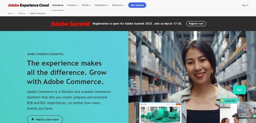 eCommerce Migration Checklist For 2026: From A To Z 2 Adobe Commerce website screenshot