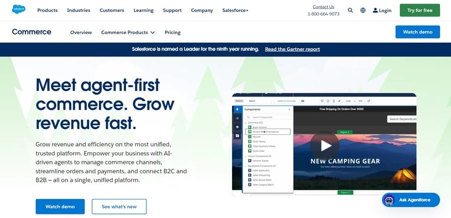 eCommerce Migration Checklist For 2026: From A To Z 4 Salesforce Commerce website screenshot