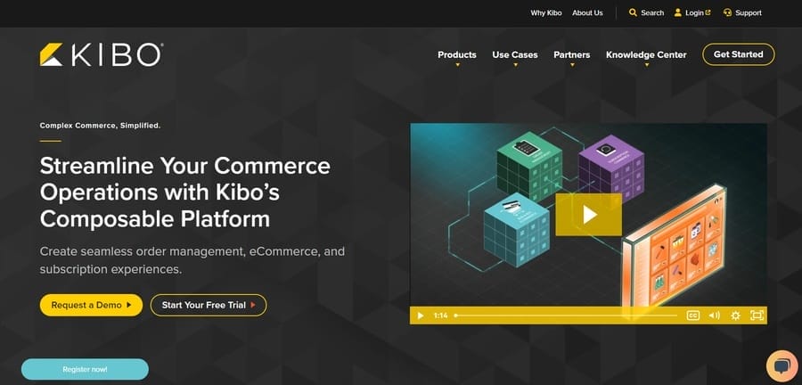 10 Best eCommerce Personalization Tools Compared 7 Kibo eCommerce website screenshot