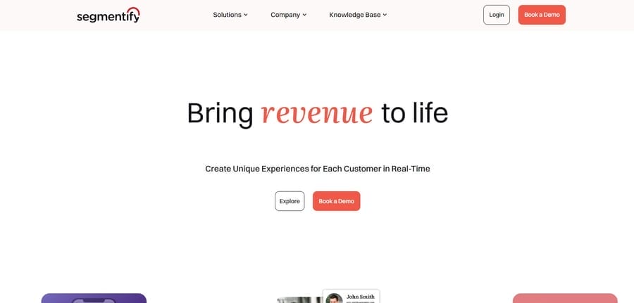 10 Best eCommerce Personalization Tools Compared 2 Segmentify website screenshot