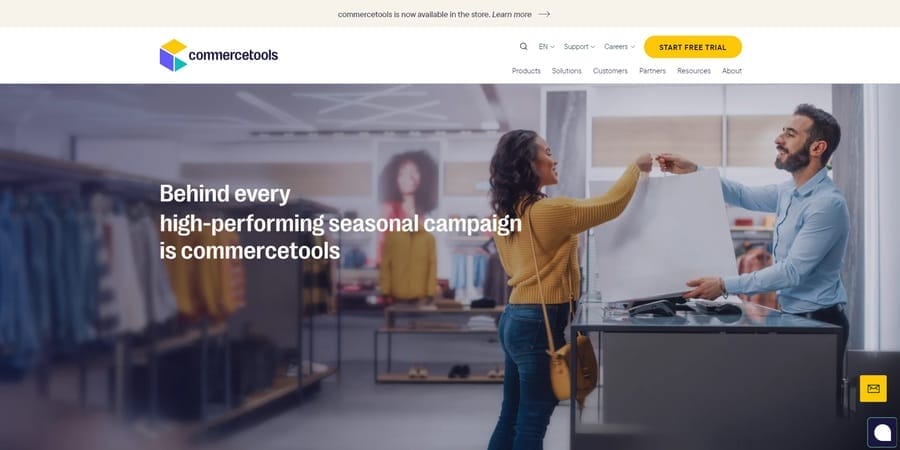15 Best eCommerce Platforms For Chicago’s Luxury Brands 3 Commercetools website screenshot