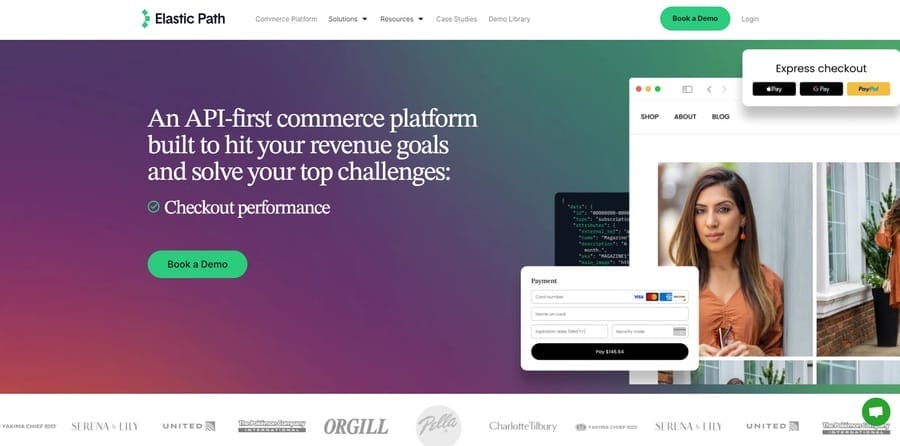 15 Best eCommerce Platforms For Chicago’s Luxury Brands 15 Elastic Path website screenshot