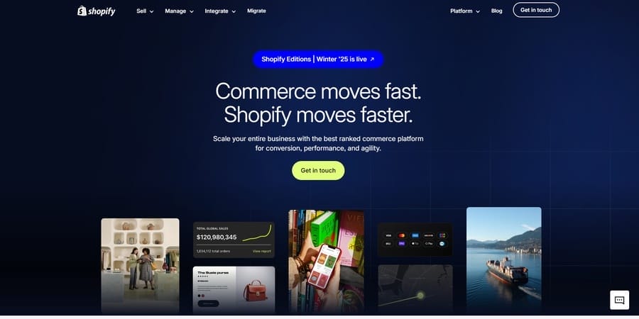 15 Best eCommerce Platforms For Chicago’s Luxury Brands 1 Shopify Plus website screenshot